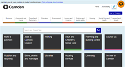 Desktop Screenshot of camden.gov.uk